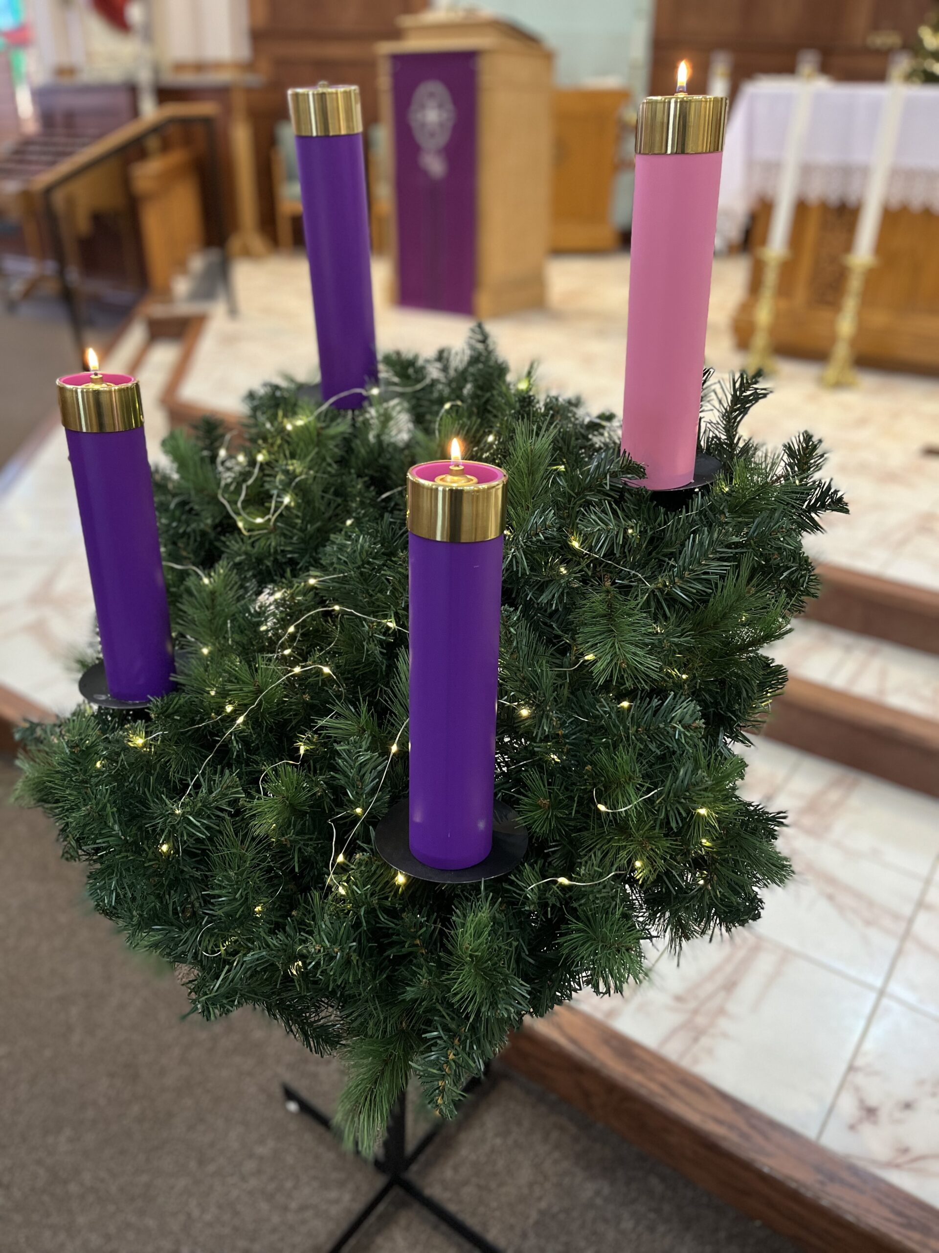 Advent wreath at SPTA